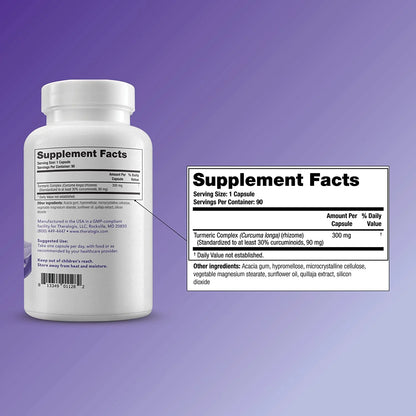 Curcusorb Turmeric Curcumin Supplement - 90-Day Supply - High-Absorption Turmeric Curcumin - Supports Brain, Heart, Immune & Joint Health - Aids Healthy Aging - NSF Certified - 90 Capsules