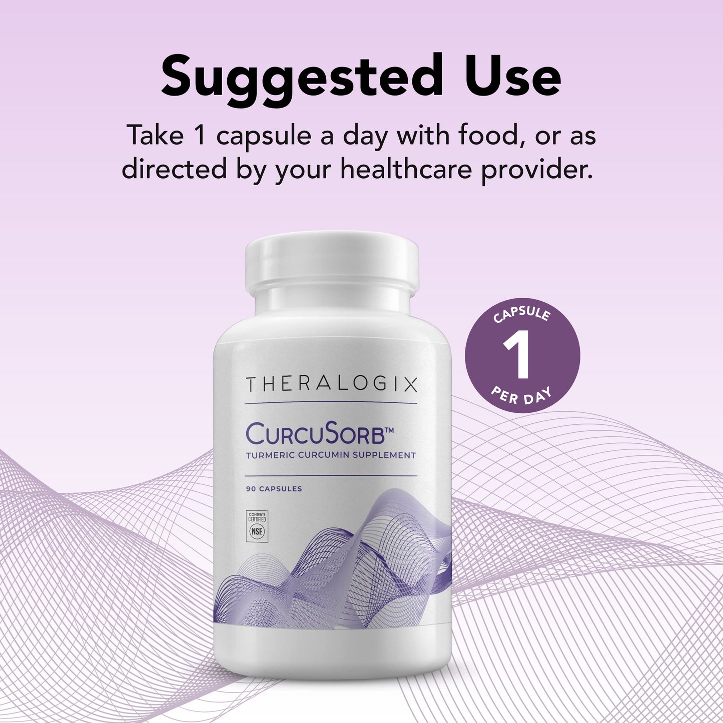 Curcusorb Turmeric Curcumin Supplement - 90-Day Supply - High-Absorption Turmeric Curcumin - Supports Brain, Heart, Immune & Joint Health - Aids Healthy Aging - NSF Certified - 90 Capsules