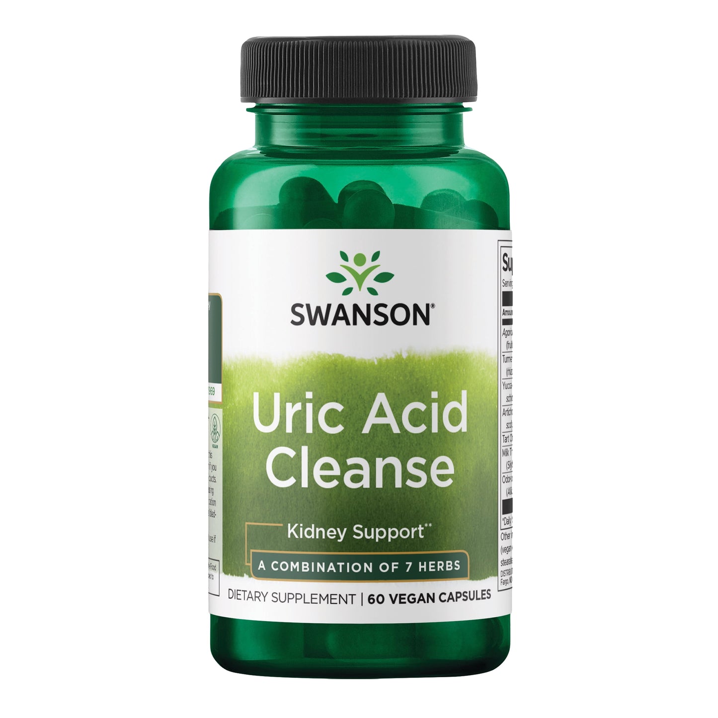 Uric Acid Cleanse - Natural Supplement Promoting Kidney Support - Features a Powerful Combination of 7 Herbs - (60 Veggie Capsules)